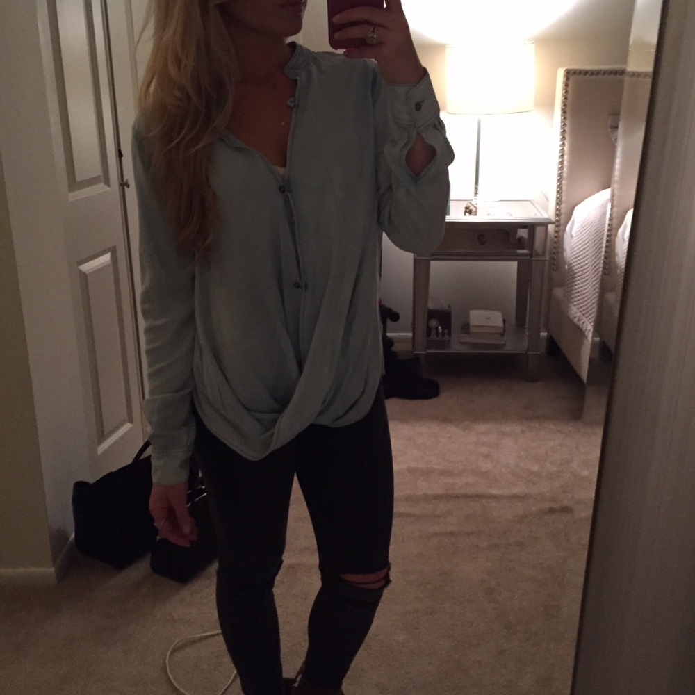 Denim top